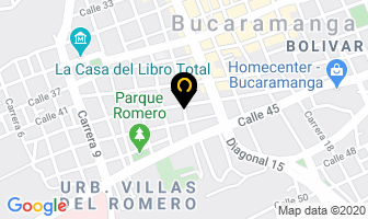 Mapa de Cristales Y Biseles en Bucaramanga