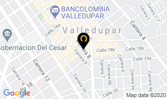 Mapa de Cristalum en Valledupar