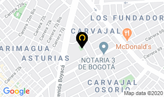 Mapa de Cromados D. N en Bogotá D.C
