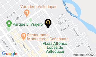 Mapa de Cruz Roja Colombiana en Valledupar