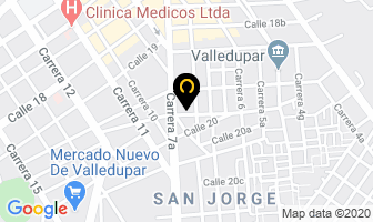 Mapa de Cryogas en Valledupar
