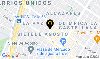 Mapa de Cuatro Cuartos E.u. en Bogotá D.C