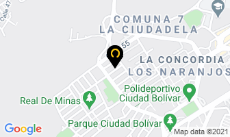 Mapa de Cubertech en Bucaramanga