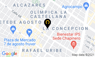 Mapa de Cubiertas & Acabados en Bogotá D.C
