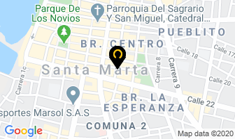 Mapa de Cuero´s & Arte en Santa Marta