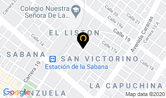 Mapa de Cueros Hazard en Bogotá D.C