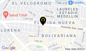 Mapa de Cueros Vipat en Medellín