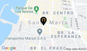 Mapa de Cuerpo De Bomberos en Santa Marta