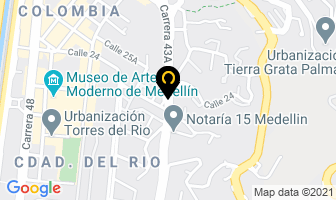 Mapa de Cultifruver en Medellín
