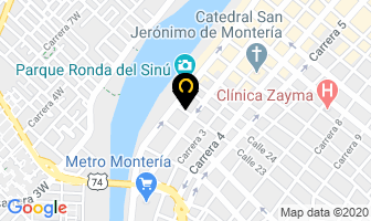 Mapa de Cumplido Mendoza Edwin en Montería