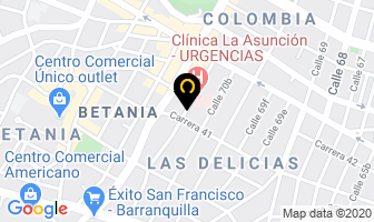 Mapa de Cure Dau Ricardo en Barranquilla
