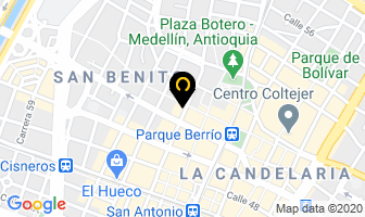 Mapa de Curtiembres Bufalo en Medellín