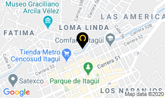 Mapa de Curtimbres De Itagüí S.a. en Itaguí