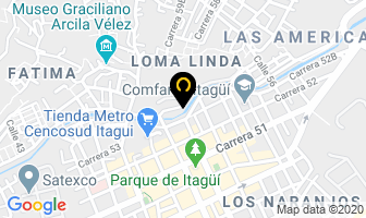 Mapa de Curtimbres De Itagui S.a en Itaguí