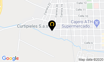 Mapa de Curtipieles Ltda. en El Cerrito