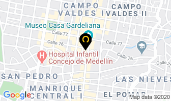 Mapa de Cyber Coofee Café Internet en Medellín