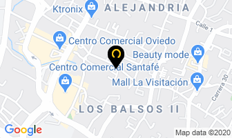 Mapa de D' La Valle Center en Medellín