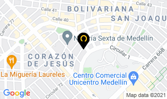 Mapa de D-lirio en Medellín