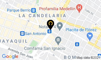 Mapa de D´ Pastel en Medellín
