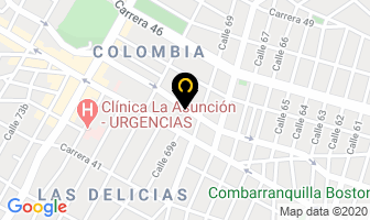 Mapa de D2 Publicidad en Barranquilla