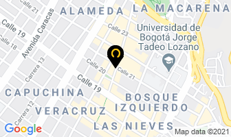 Mapa de D'arte Colombia en Bogotá D.C