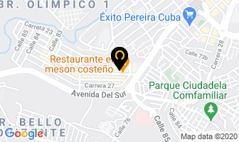 Mapa de D'ludis Pizza en Pereira