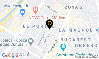 Mapa de D'mudanzas Dora López en Medellín