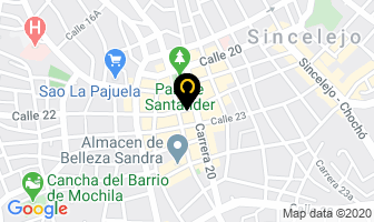 Mapa de Dali Ricuras en Sincelejo