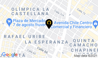 Mapa de Damas Unión Social en Bogotá D.C