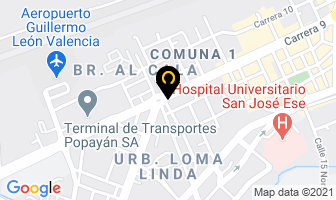 Mapa de Dane en Popayán