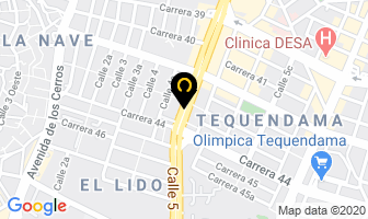 Mapa de Daniko's Cakes en Cali