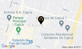 Mapa de Danny Salsamentaria en Cajicá