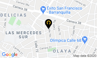 Mapa de Danny Vengoechea en Barranquilla