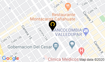 Mapa de Dario Valencia en Valledupar