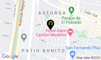 Mapa de Datamedic Colombia Ltda en Medellín