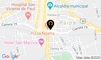 Mapa de Daza Hotel en Paipa