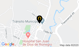 Mapa de Dbox Soluciones Graficas en Rionegro
