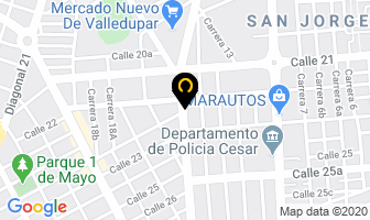 Mapa de De La Hoz Garzón Ricardo en Valledupar