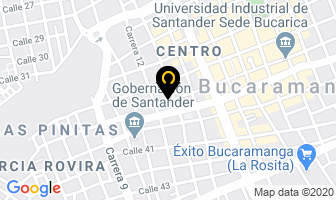 Mapa de Decapital Seguros en Bucaramanga
