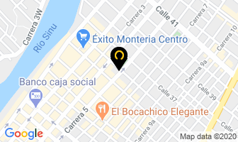 Mapa de Decoraciones & Acabados en Montería