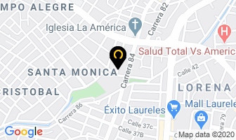 Mapa de Decoraciones Martinez en Medellín