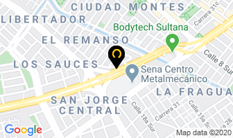 Mapa de Decoraciones Merlin en Bogotá D.C