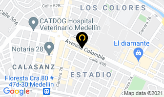 Mapa de Decoraciones Mónica en Medellín