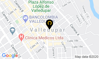 Mapa de Decoraciones Saray en Valledupar