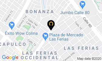 Mapa de Decorcajas en Bogotá D.C