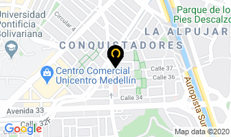 Mapa de Decor.com Decoraciones en Medellín