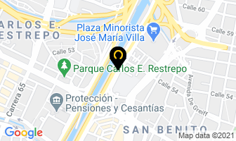 Mapa de Decorpel en Medellín