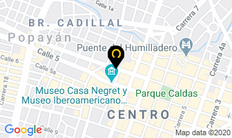 Mapa de Defensa Civil en Popayán