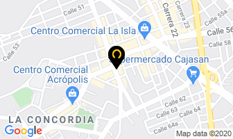 Mapa de Dekopinturas en Bucaramanga