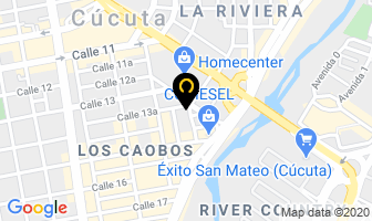 Mapa de Del Corte Mobiliari en Cúcuta